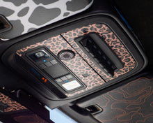 Load image into Gallery viewer, Bronco Overhead AUX Switch Panel Overlay 2021–2025 | Leopard Print Vinyl Wrap Interior Trim Decal | Factory AUX switches | 2021+ Ford Bronco