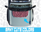 Bronco Leopard Print Hood Cowl Wrap Decal Graphic for 2021+ Ford Bronco