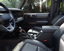 Load image into Gallery viewer, Bronco Topo Front Door Grab Handle Overlay 2021–2025 | Topography Pattern Vinyl Wrap Interior Trim Decal overlay 2021+ Ford Bronco