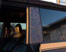 Load image into Gallery viewer, Bronco B-Pillar overlay - Topography Pattern - Accent Wrap Decal - 2021+ Ford Bronco