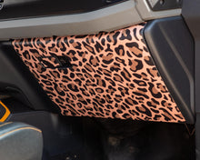 Load image into Gallery viewer, Bronco Leopard Glove Box Wrap 2021–2025 | Leopard Print Full Vinyl Overlay Interior Trim Cover | Scratch Protection | 2021+ Ford Bronco