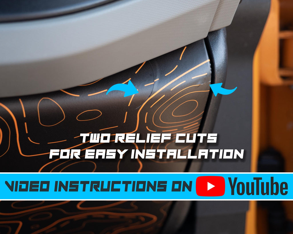 Bronco Glove Box Wrap 2021–2025 | Topography Pattern Full Vinyl Wrap Overlay Interior Trim Cover | Scratch Protection