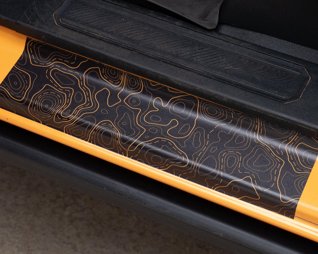 Bronco Topo Door Sill Protectors 2021-2025 | Anti-Slip Door Jamb Scratch Guard Kit | Paint Protection Accessories (2-Door & 4-Door)