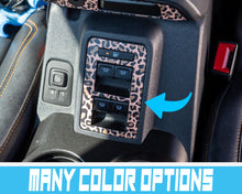 Load image into Gallery viewer, Ford Bronco Window Switch Trim Overlay 2021–2025 | Leopard Print Vinyl Wrap Interior Decal Interior Trim Wrap Cover - Ford Bronco