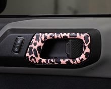 Load image into Gallery viewer, Bronco Interior Door Handle Wrap - Leopard Print - Accent Wrap Overlay Decal - 2021+ Ford Bronco