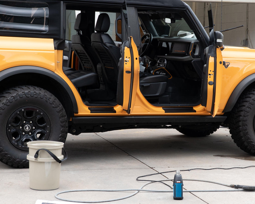 Bronco Door Sill Protectors 2021-2025 | Anti-Slip Door Jamb Scratch Guard Kit | Paint Protection Accessories (2-Door & 4-Door)