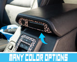 Bronco Leopard Center Console Latch Insert 2021–2025 | Leopard Print Vinyl Wrap Overlay | Interior Trim Decal Cover - Ford Bronco