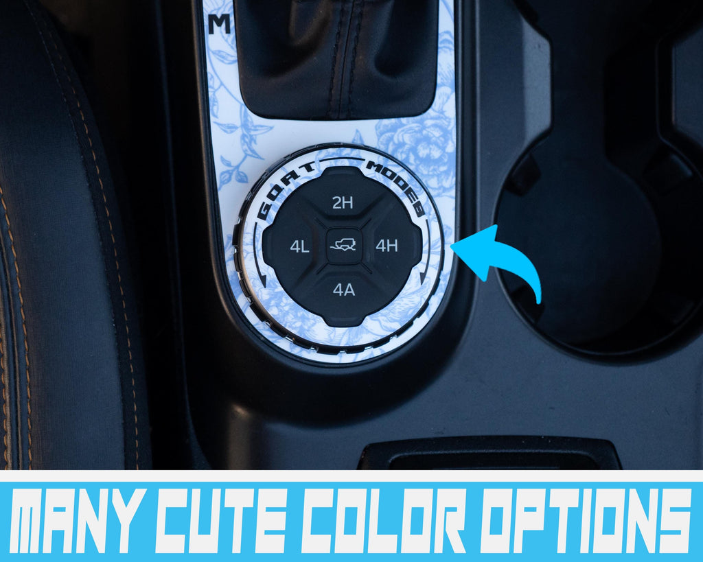 Bronco GOAT Dial - Toile Flower Pattern - Accent Wrap Decal - 2021+ Ford Bronco