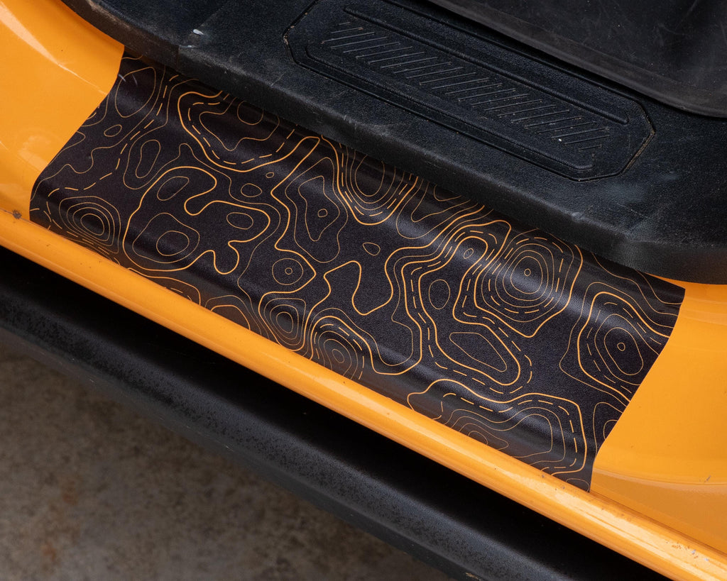 Bronco Topo Door Sill Protectors 2021-2025 | Anti-Slip Door Jamb Scratch Guard Kit | Paint Protection Accessories (2-Door & 4-Door)