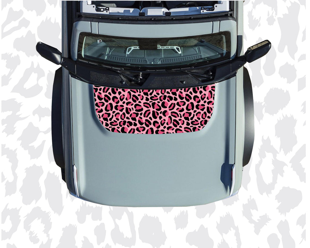 Bronco Leopard Print Hood Cowl Wrap Decal Graphic for 2021+ Ford Bronco