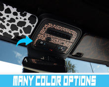 Load image into Gallery viewer, Bronco Overhead AUX Switch Panel Overlay 2021–2025 | Leopard Print Vinyl Wrap Interior Trim Decal | Factory AUX switches | 2021+ Ford Bronco