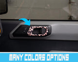 Bronco Interior Door Handle Wrap - Leopard Print - Accent Wrap Overlay Decal - 2021+ Ford Bronco