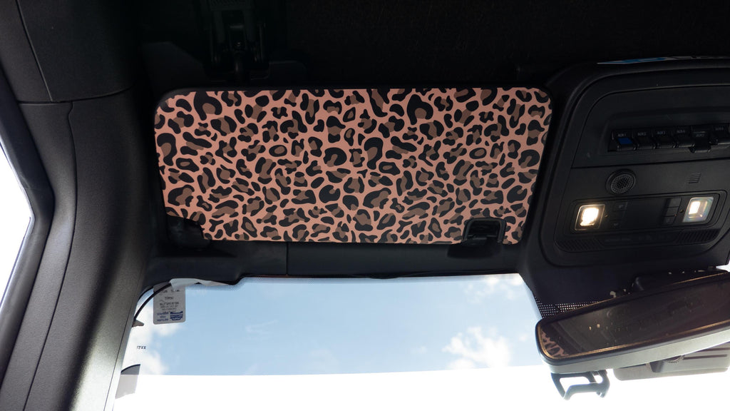 Bronco Visor Wrap - Leopard Print - Overlay Accent Wrap Decal - 2021+ Ford Bronco
