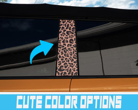 Bronco Leopard Printed - B-Pillar Accent Wrap Decal - 2021+ Ford Bronco