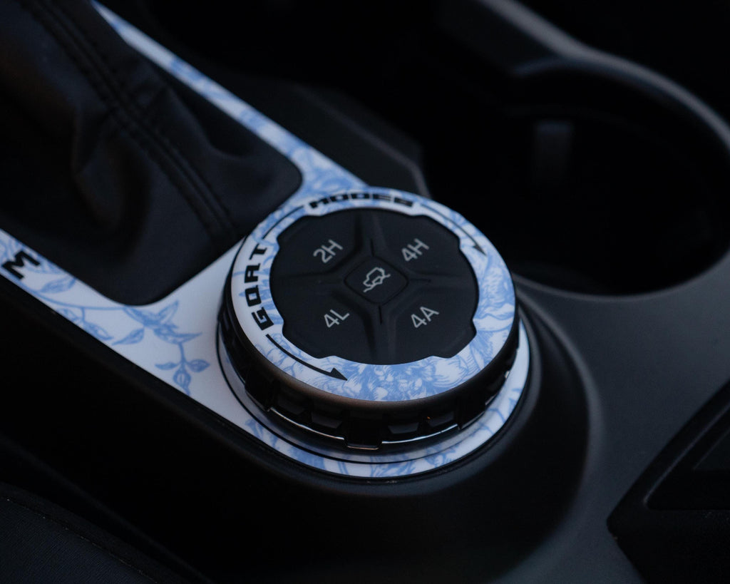 Bronco GOAT Dial - Toile Flower Pattern - Accent Wrap Decal - 2021+ Ford Bronco