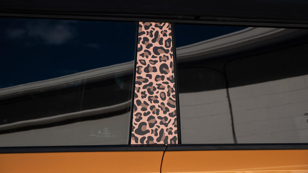 Bronco Leopard Printed - B-Pillar Accent Wrap Decal - 2021+ Ford Bronco