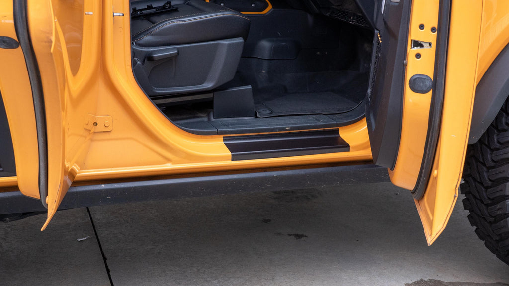 Bronco Door Sill Protectors 2021-2025 | Anti-Slip Door Jamb Scratch Guard Kit | Paint Protection Accessories (2-Door & 4-Door)