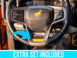 Bronco Lower Steering Wheel Color Overlay Insert Stripe Decal Graphics Inlay for 2021+ Ford Bronco (FULL SIZE)