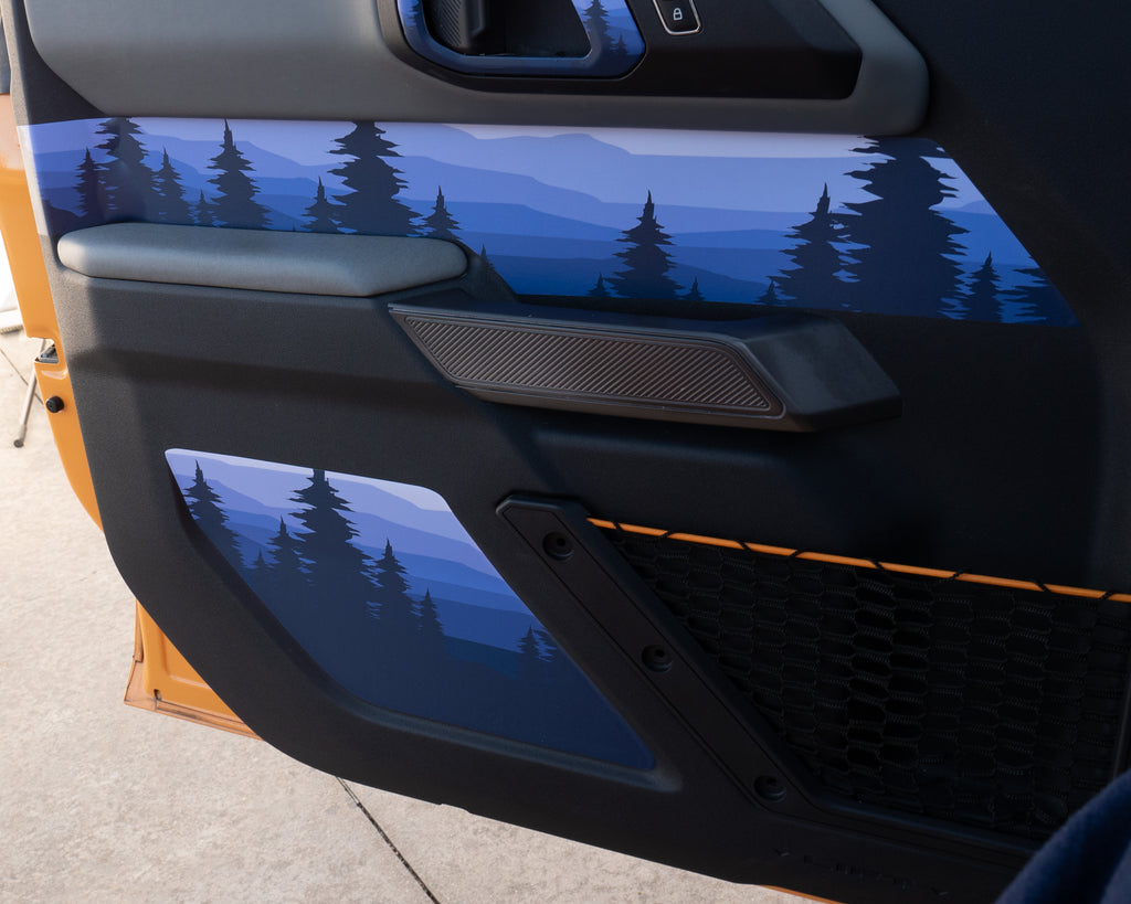 Bronco Lower Door Wrap Insert Wrap Kit - Mountain Series - 2021+ Ford Bronco