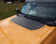 Load image into Gallery viewer, Bronco Topographic Hood Cowl Printed Wrap Decal Graphic for 2021+ Ford Bronco