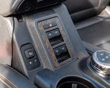 Load image into Gallery viewer, Bronco Window Switch Trim Overlay 2021–2025 | Topography Pattern Vinyl Wrap Interior Decal