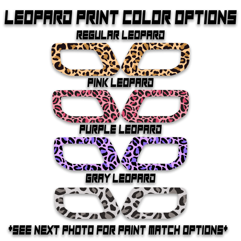 Bronco Interior Door Handle Wraps - Leopard Print - For 2021+ Ford Bronco