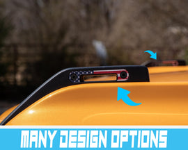 Bronco Trail Sights American Flag inserts Overlay Decal for 2021+ Ford Bronco (FULL SIZE)