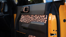 Load image into Gallery viewer, Bronco Upper Door Insert - Leopard Print Accent Wrap Decal for 2021+ Ford Bronco