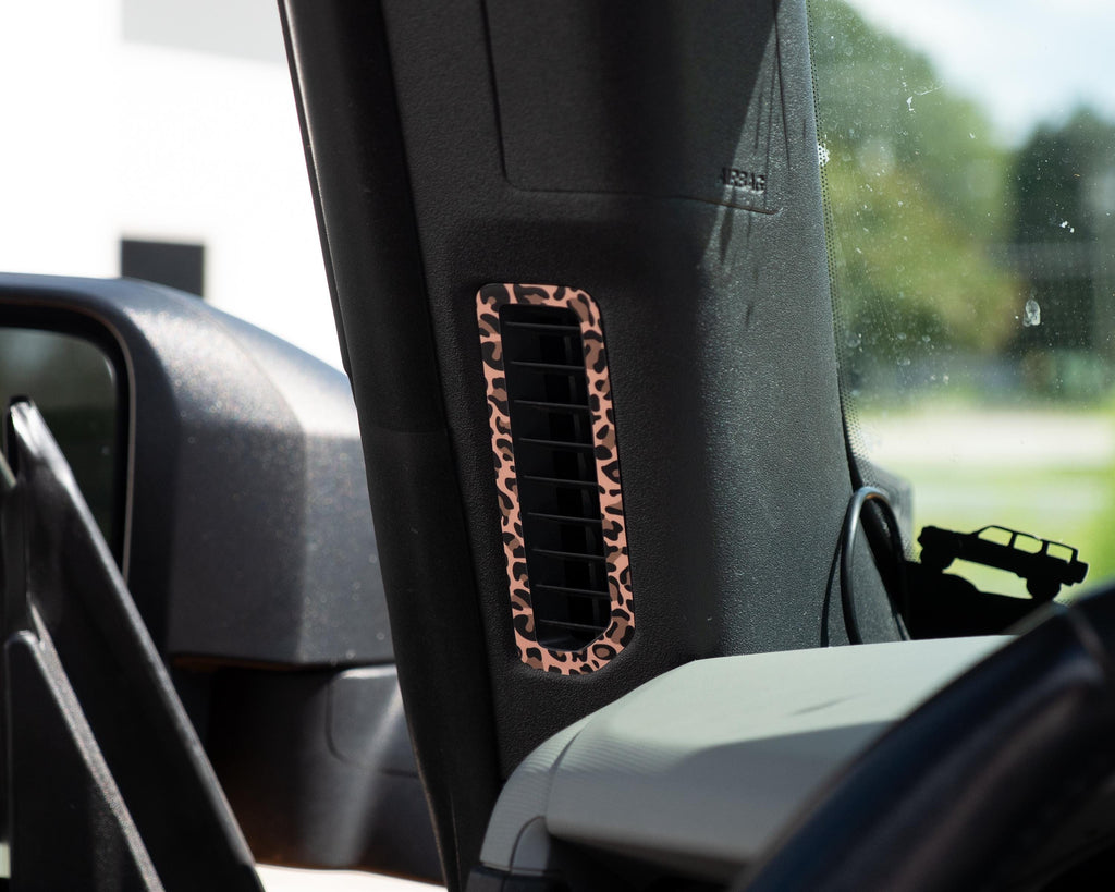 Bronco Leopard Shifter Plate Printed Overlay Accent Wrap Decal for 2021+ Ford Bronco (FULL SIZE)