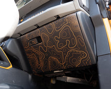 Load image into Gallery viewer, Bronco Glove Box Wrap 2021–2025 | Topography Pattern Full Vinyl Wrap Overlay Interior Trim Cover | Scratch Protection