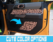 Load image into Gallery viewer, Bronco Lower Door Insert - Leopard Print Accent Wrap Decal - 2021+ Ford Bronco 4dr