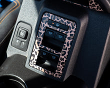 Load image into Gallery viewer, Ford Bronco Window Switch Trim Overlay 2021–2025 | Leopard Print Vinyl Wrap Interior Decal Interior Trim Wrap Cover - Ford Bronco