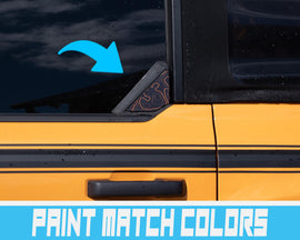 Bronco Rear Window Corner - Topography Pattern - Accent Wrap Decal - 2021+ Ford Bronco
