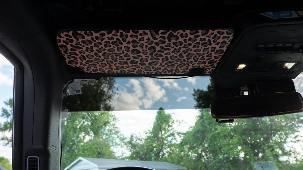 Bronco Visor Wrap - Leopard Print - Overlay Accent Wrap Decal - 2021+ Ford Bronco