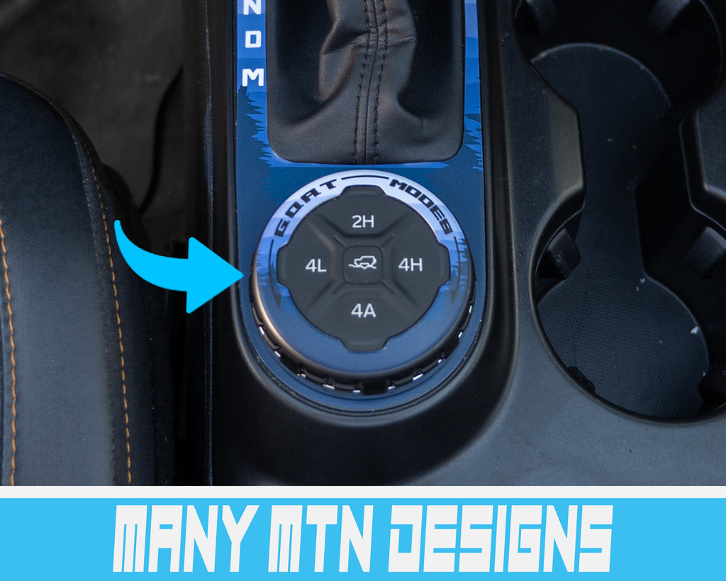 Bronco Goat Dial Overlay Wrap Kit - Mountain Series - 2021+ Ford Bronco